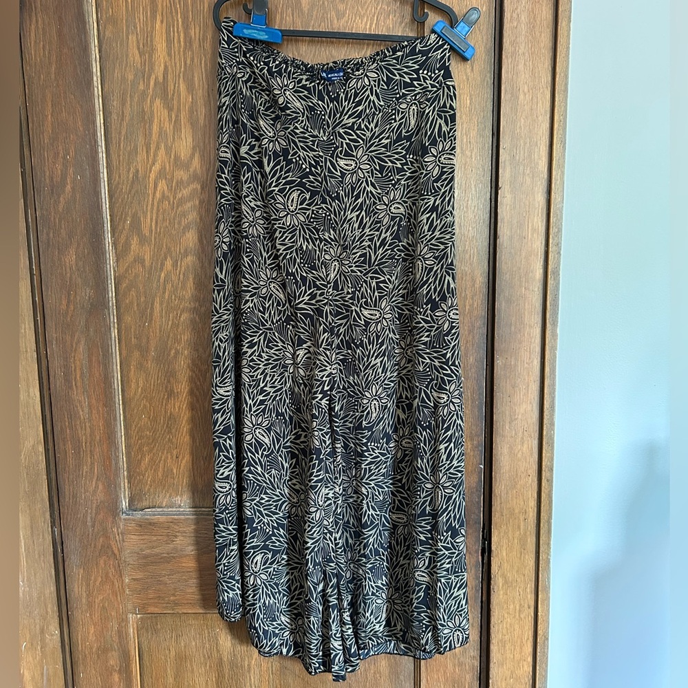 MexiCali Blues Flowy Silk Pants